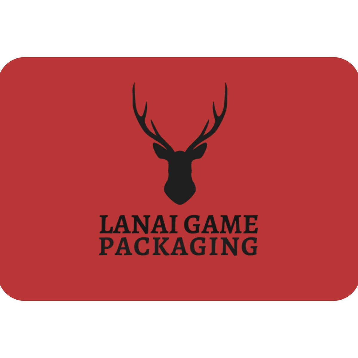 Deer Antler Lanai Game Packaging Faux Leather Patch