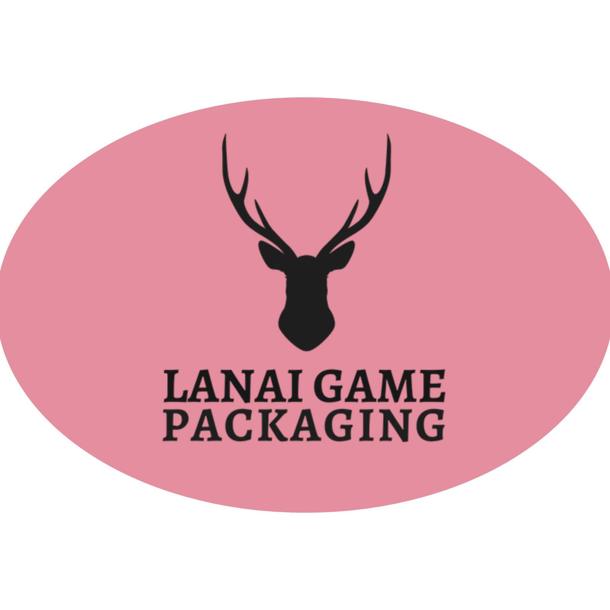 Deer Antler Lanai Game Packaging Faux Leather Patch