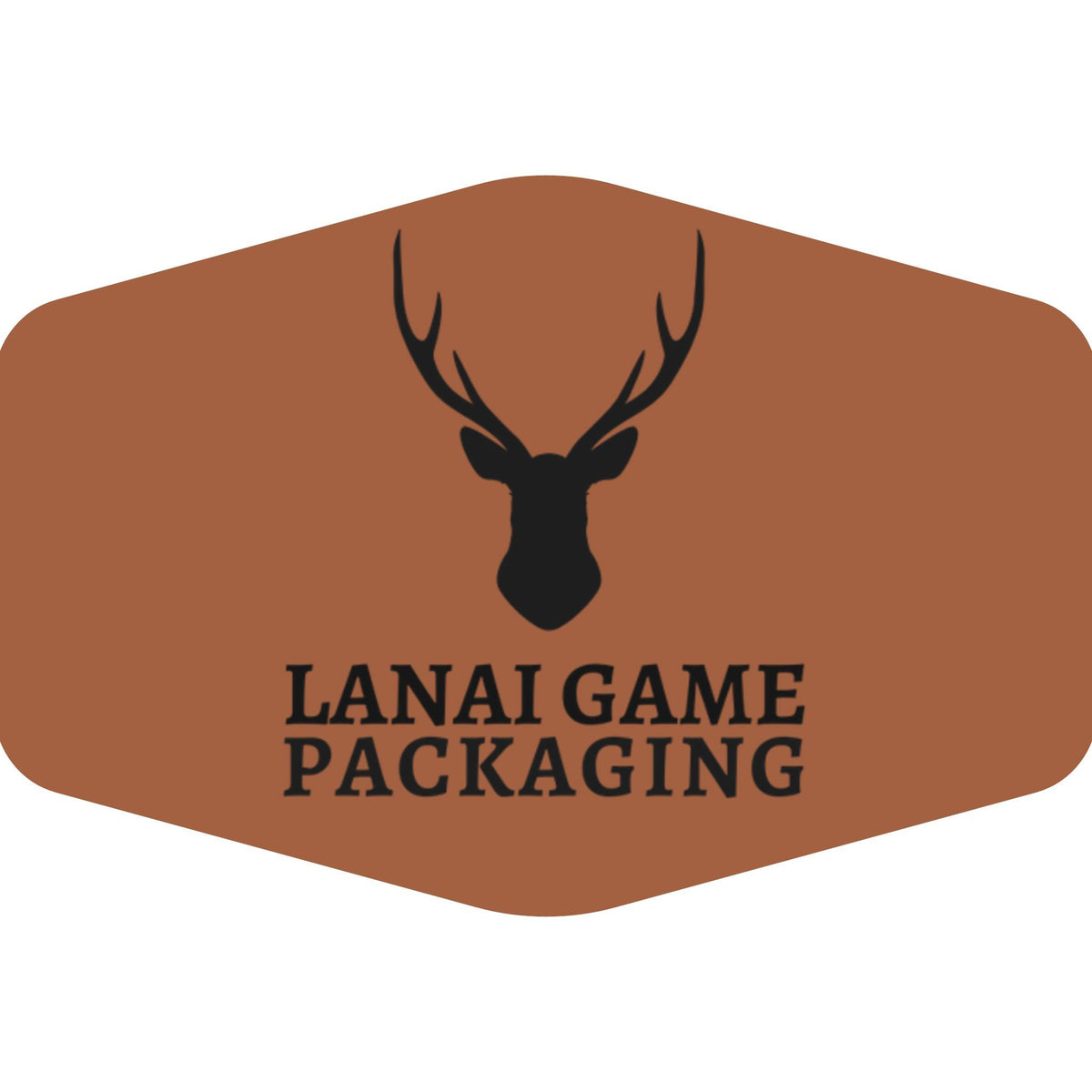Deer Antler Lanai Game Packaging Faux Leather Patch