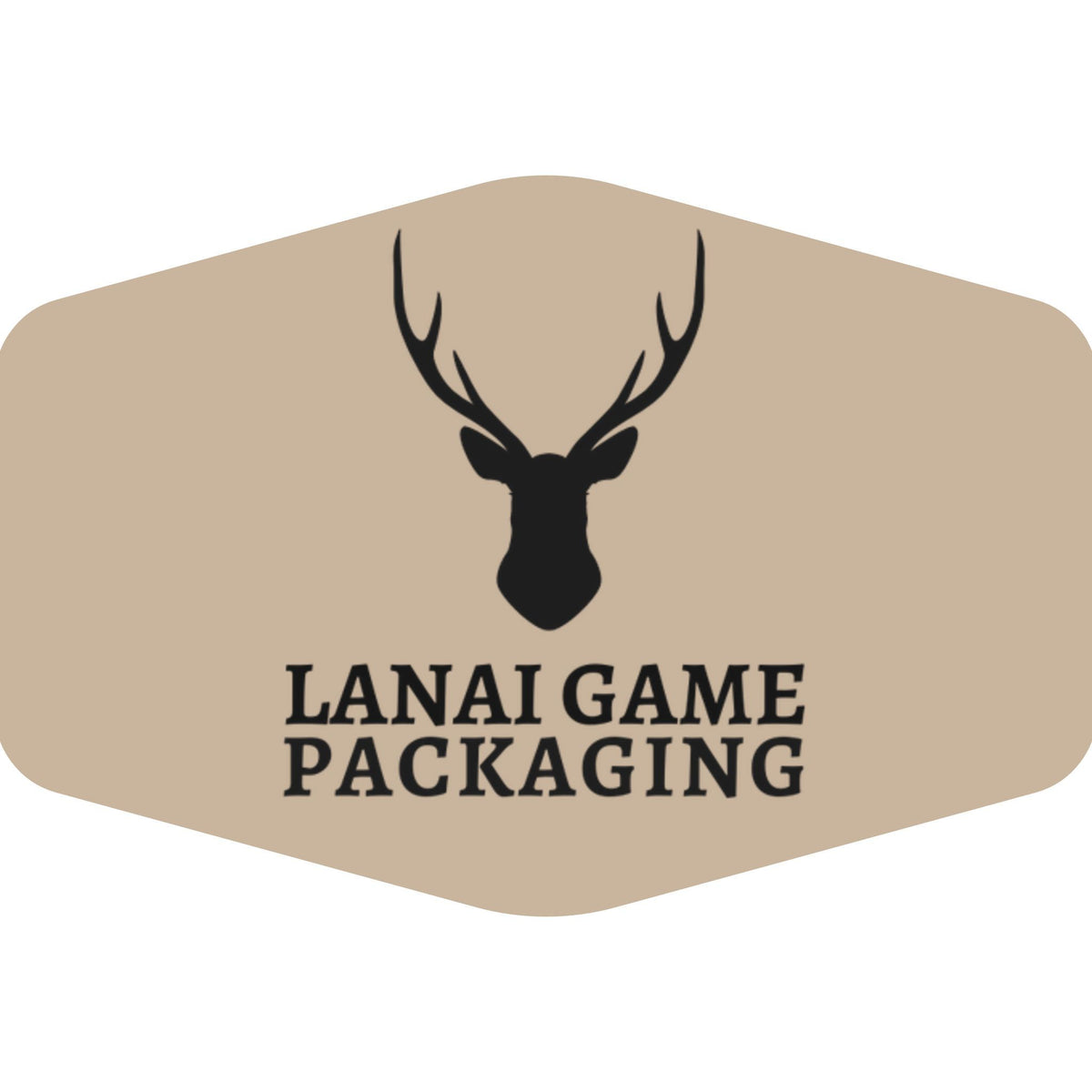 Deer Antler Lanai Game Packaging Faux Leather Patch