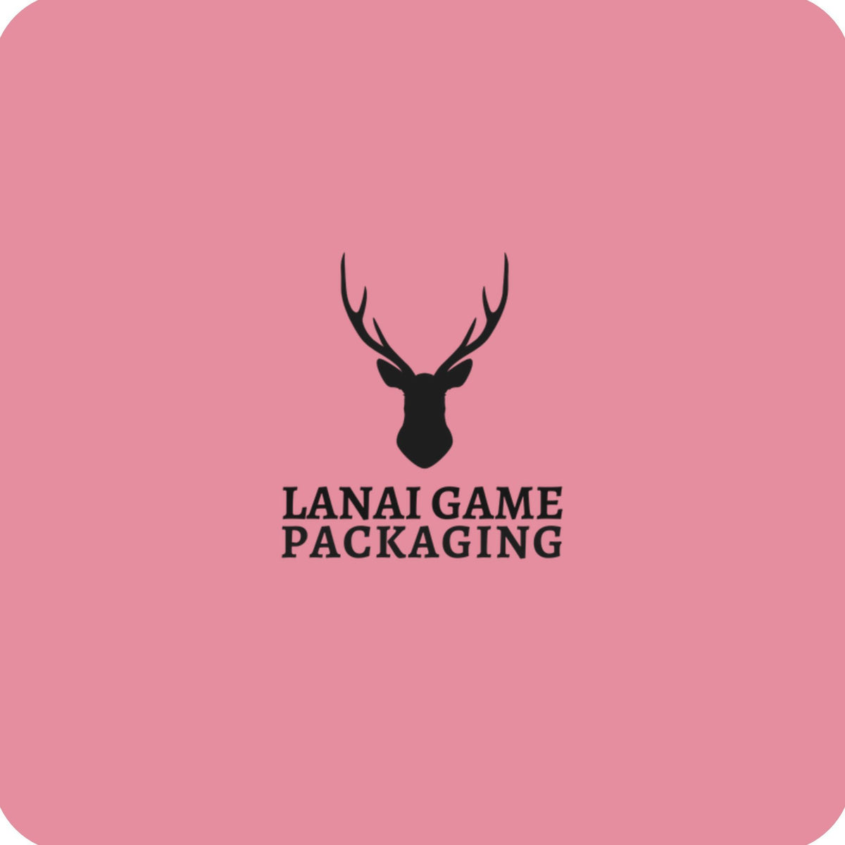 Deer Antler Lanai Game Packaging Faux Leather Patch