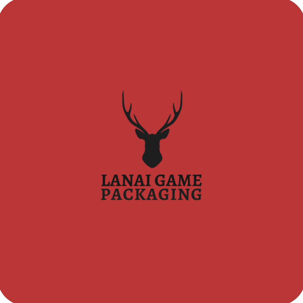 Deer Antler Lanai Game Packaging Faux Leather Patch