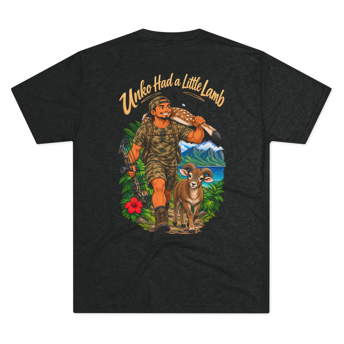 Hike-Hike Little Lamb Hiker Illustration T-Shirt