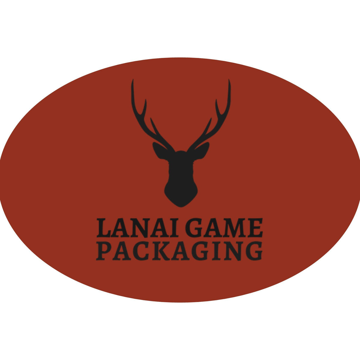 Deer Antler Lanai Game Packaging Faux Leather Patch