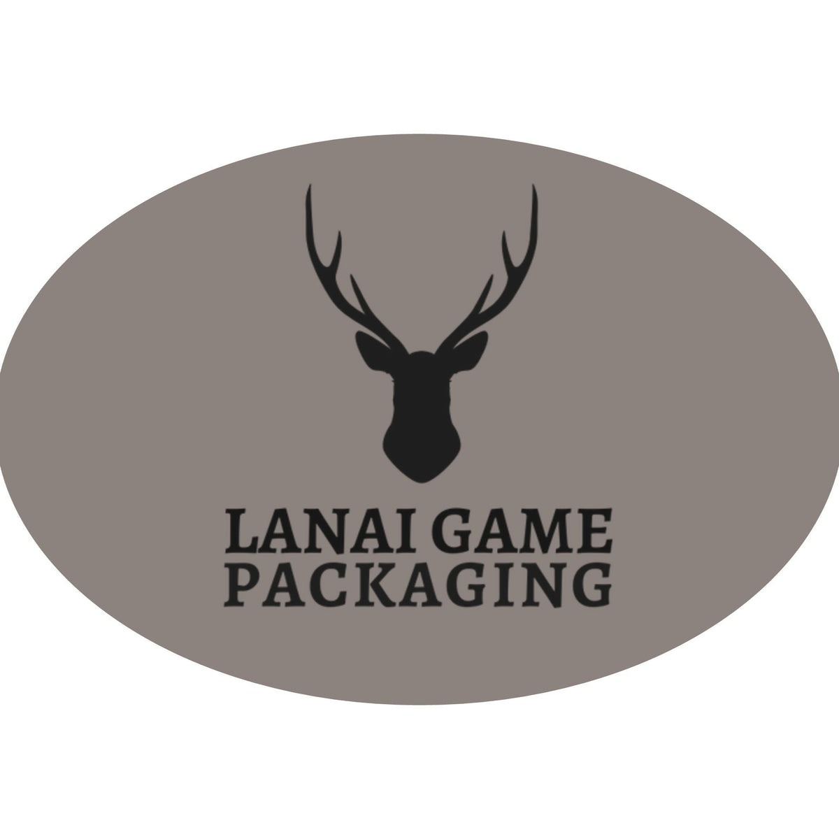 Deer Antler Lanai Game Packaging Faux Leather Patch