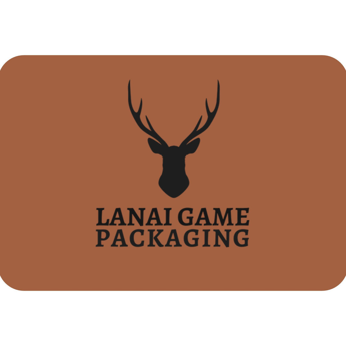 Deer Antler Lanai Game Packaging Faux Leather Patch