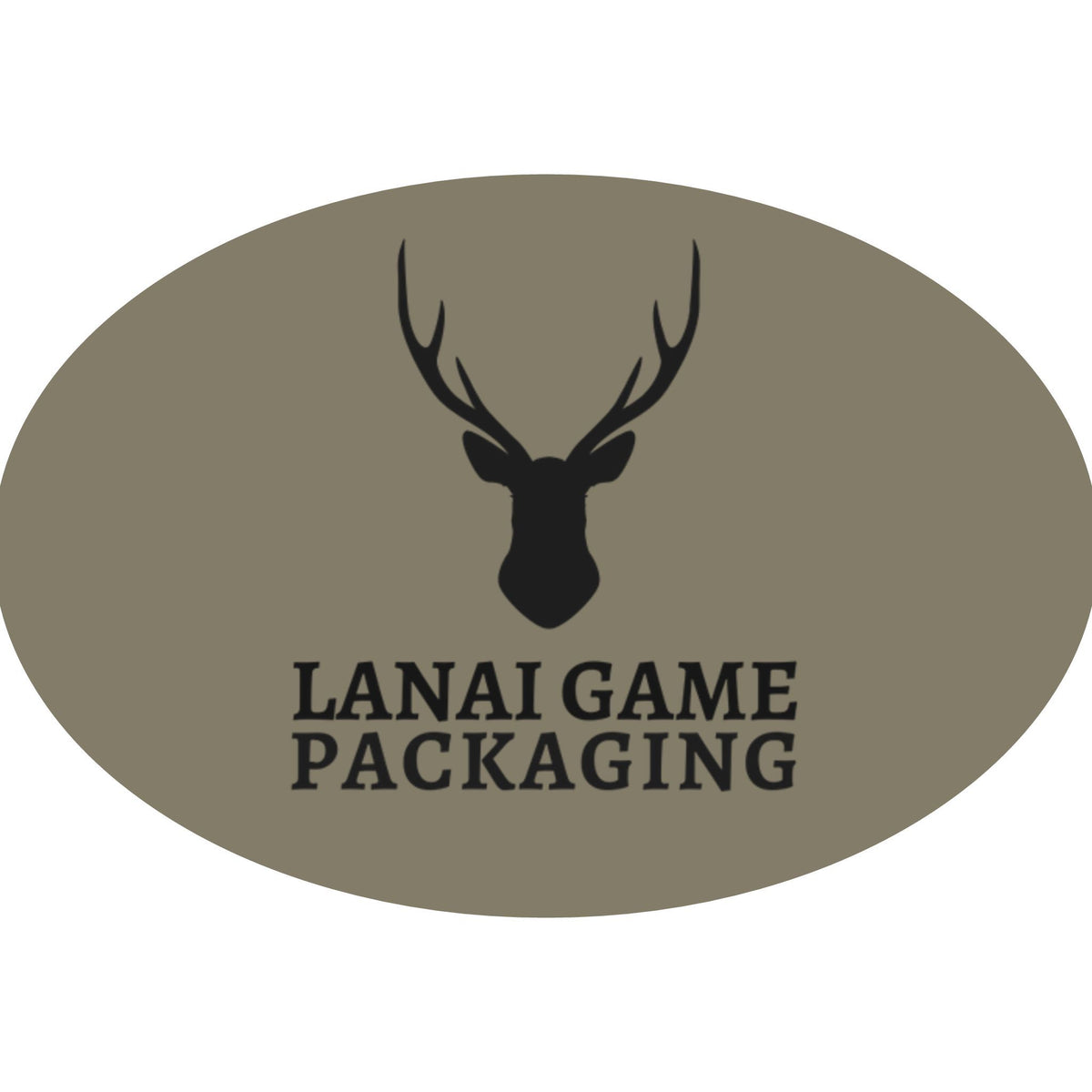 Deer Antler Lanai Game Packaging Faux Leather Patch