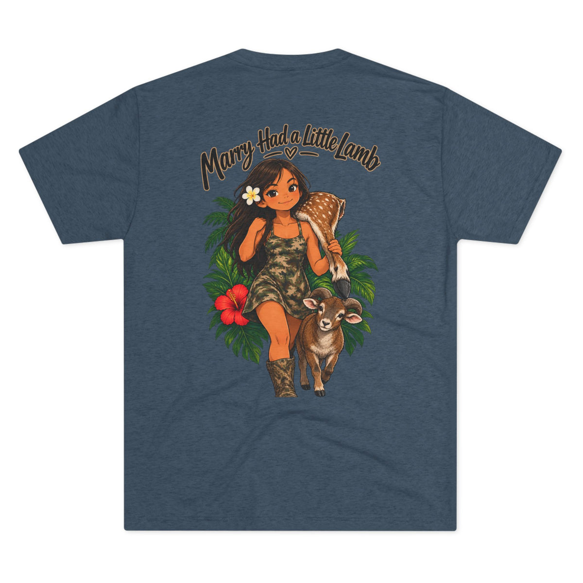 Mary Had a Little Lamb Tropical Girl Tee