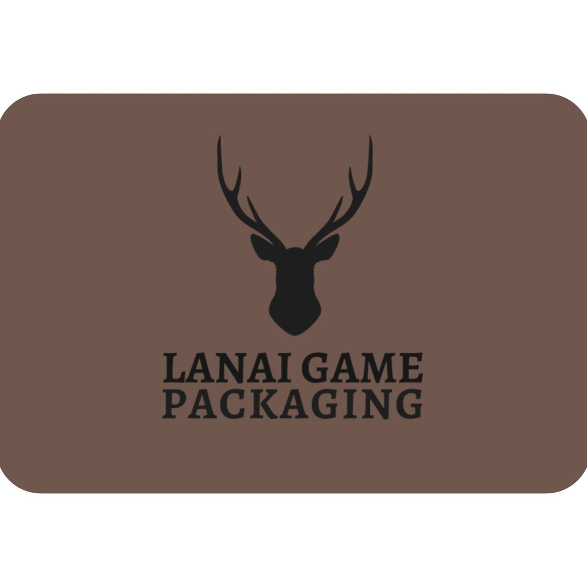 Deer Antler Lanai Game Packaging Faux Leather Patch