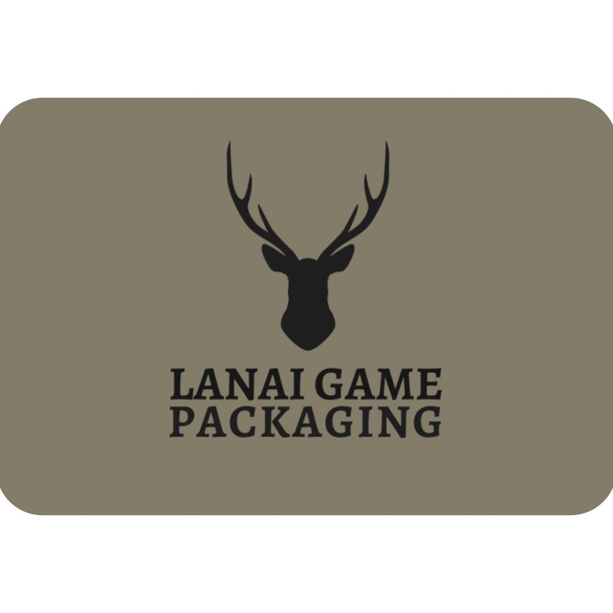 Deer Antler Lanai Game Packaging Faux Leather Patch