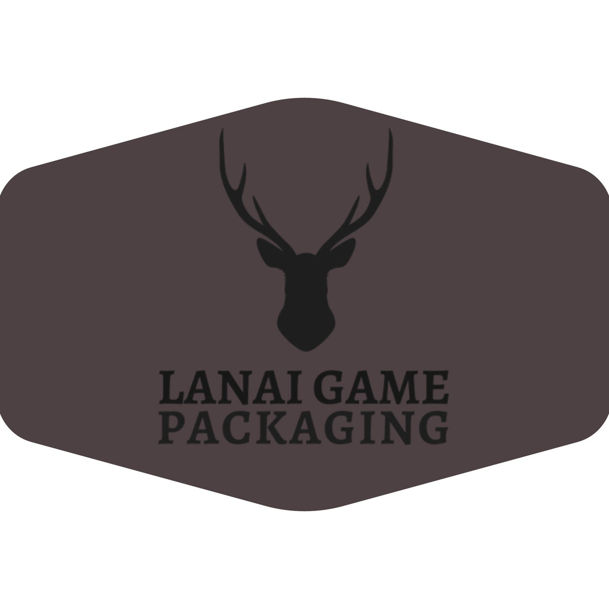 Deer Antler Lanai Game Packaging Faux Leather Patch