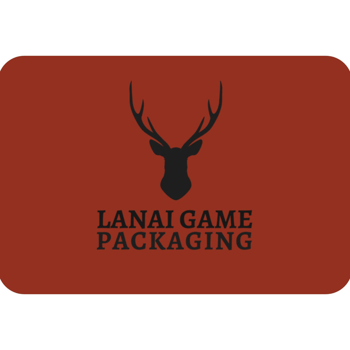 Deer Antler Lanai Game Packaging Faux Leather Patch