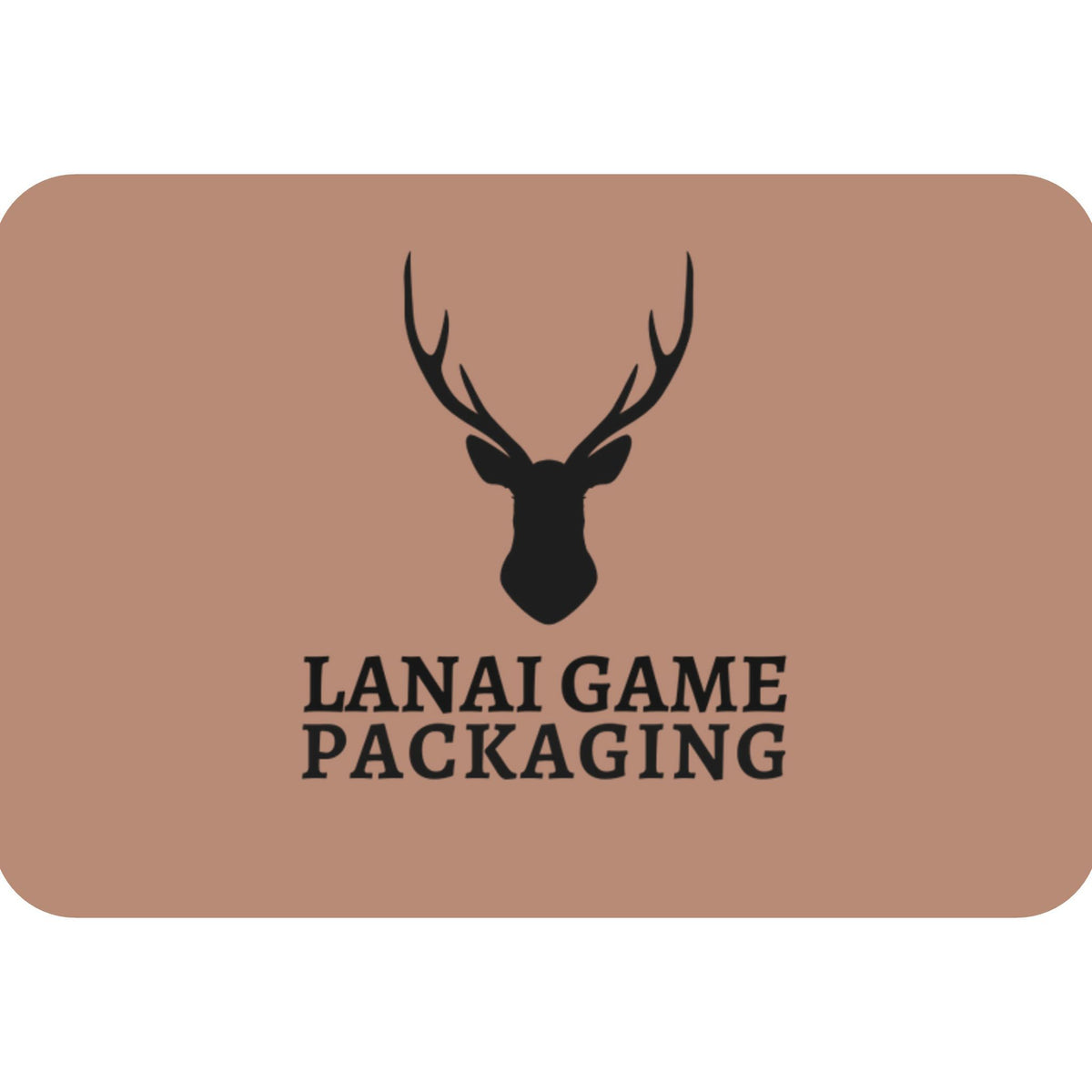 Deer Antler Lanai Game Packaging Faux Leather Patch