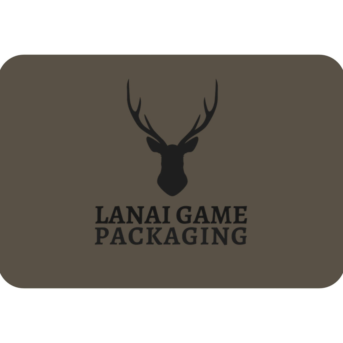 Deer Antler Lanai Game Packaging Faux Leather Patch