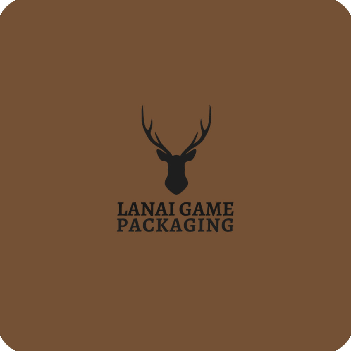 Deer Antler Lanai Game Packaging Faux Leather Patch
