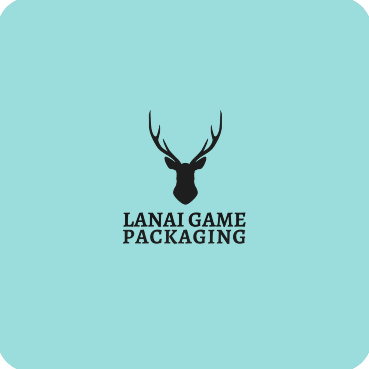 Deer Antler Lanai Game Packaging Faux Leather Patch