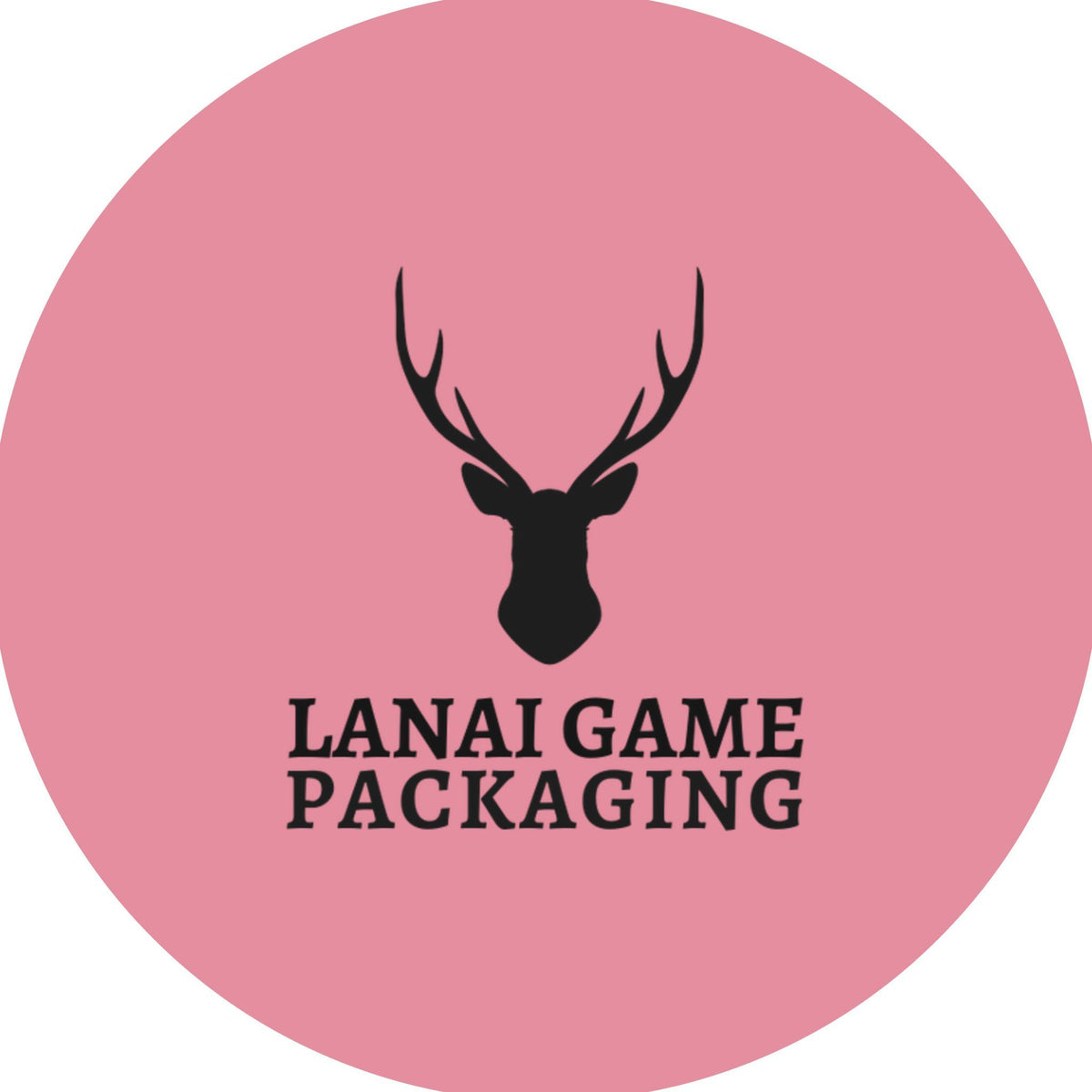 Deer Antler Lanai Game Packaging Faux Leather Patch
