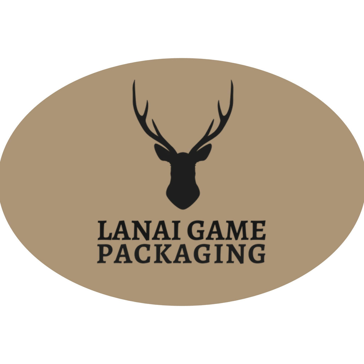 Deer Antler Lanai Game Packaging Faux Leather Patch