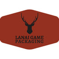 Deer Antler Lanai Game Packaging Faux Leather Patch