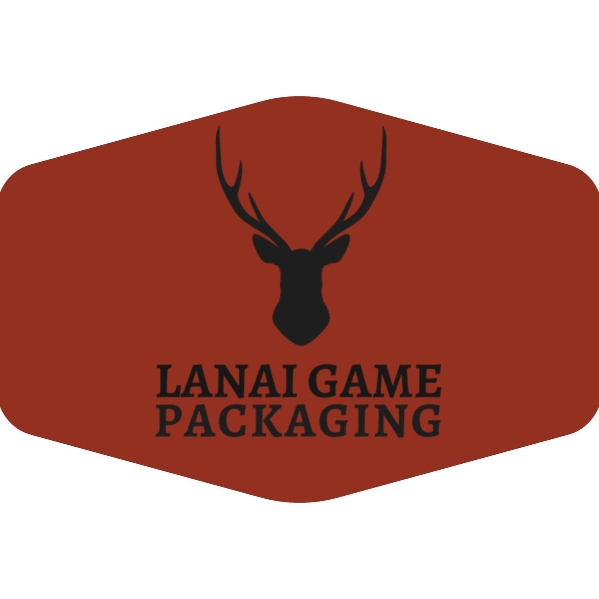 Deer Antler Lanai Game Packaging Faux Leather Patch