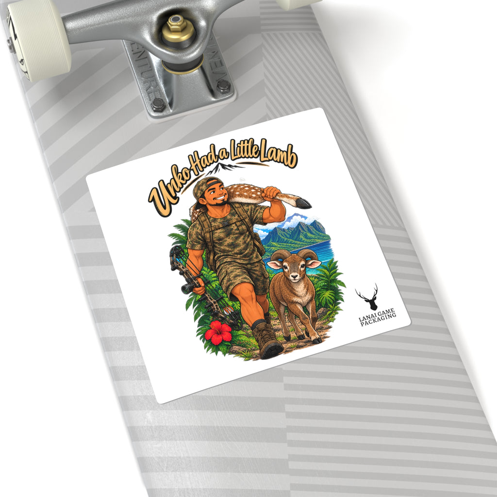 Uncle Had a Little Lamb Hunting Humor Square Sticker