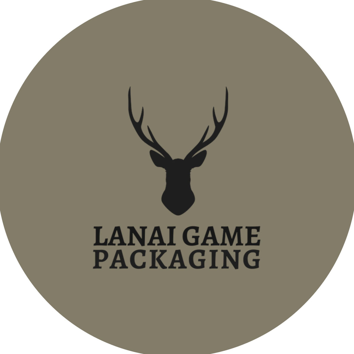 Deer Antler Lanai Game Packaging Faux Leather Patch