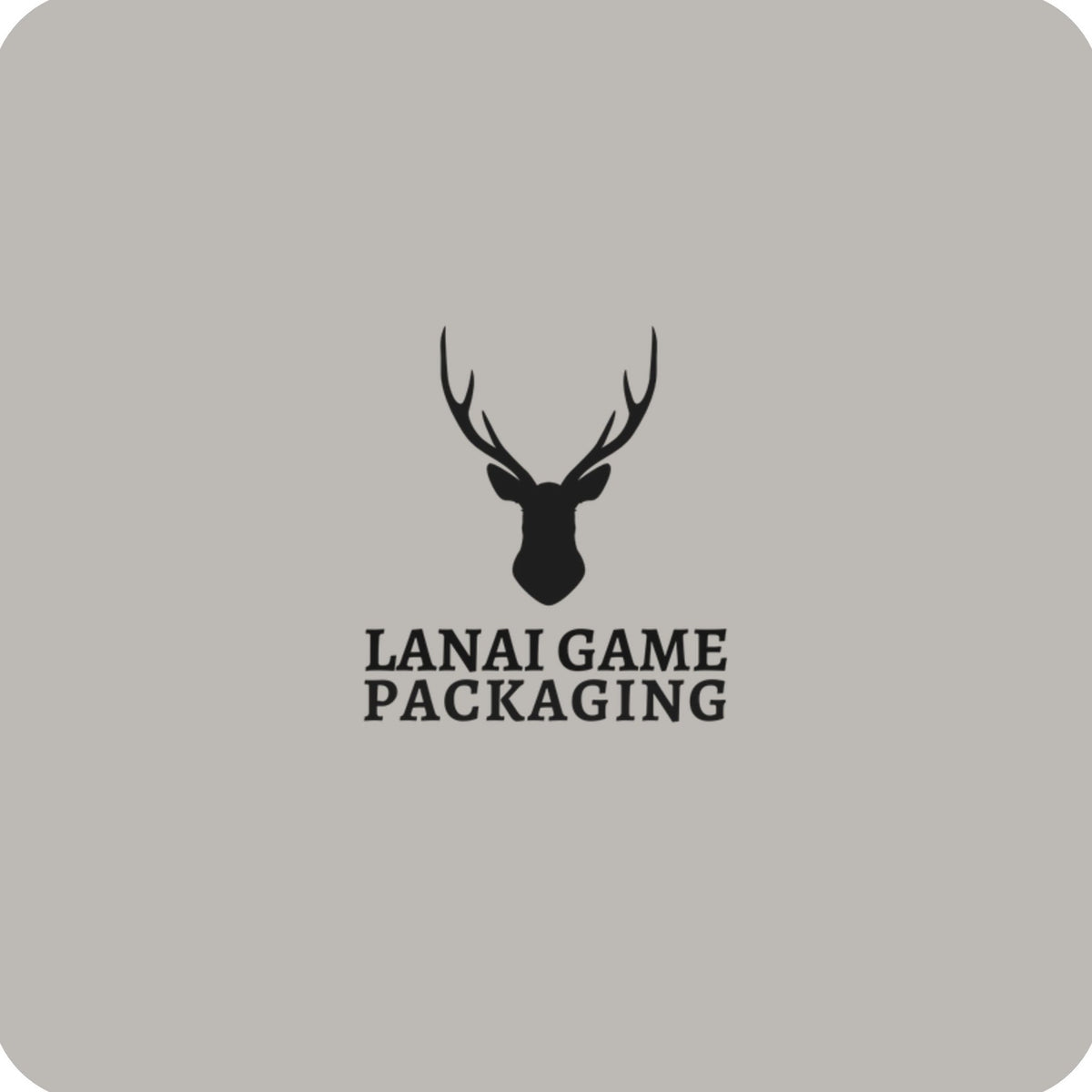 Deer Antler Lanai Game Packaging Faux Leather Patch