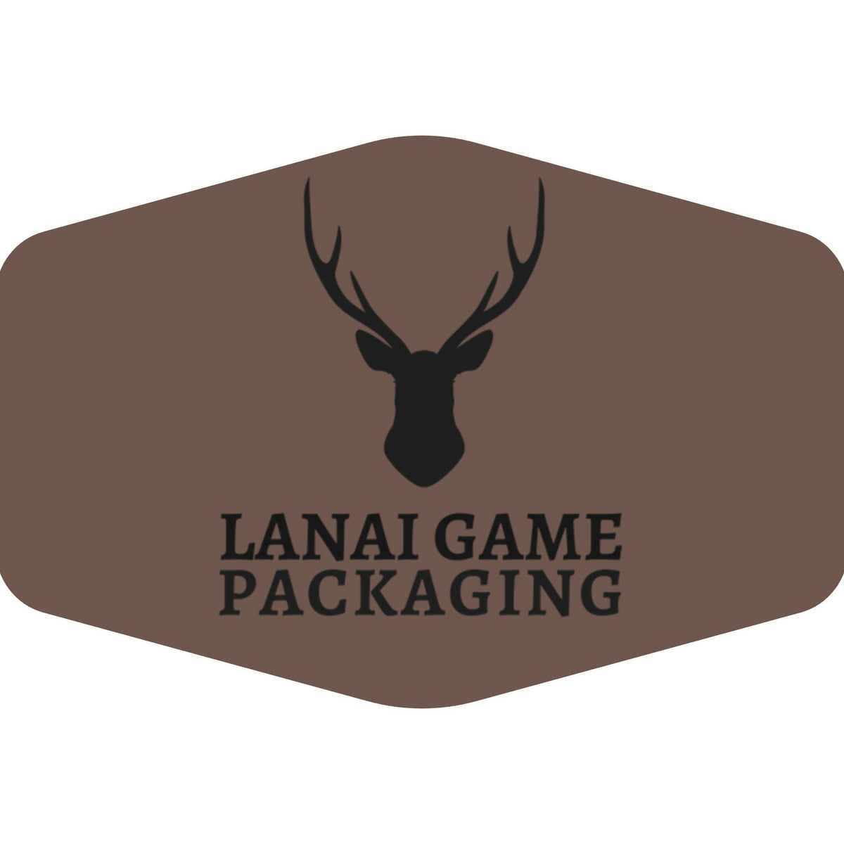 Deer Antler Lanai Game Packaging Faux Leather Patch