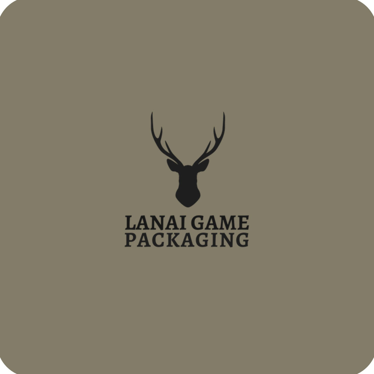Deer Antler Lanai Game Packaging Faux Leather Patch