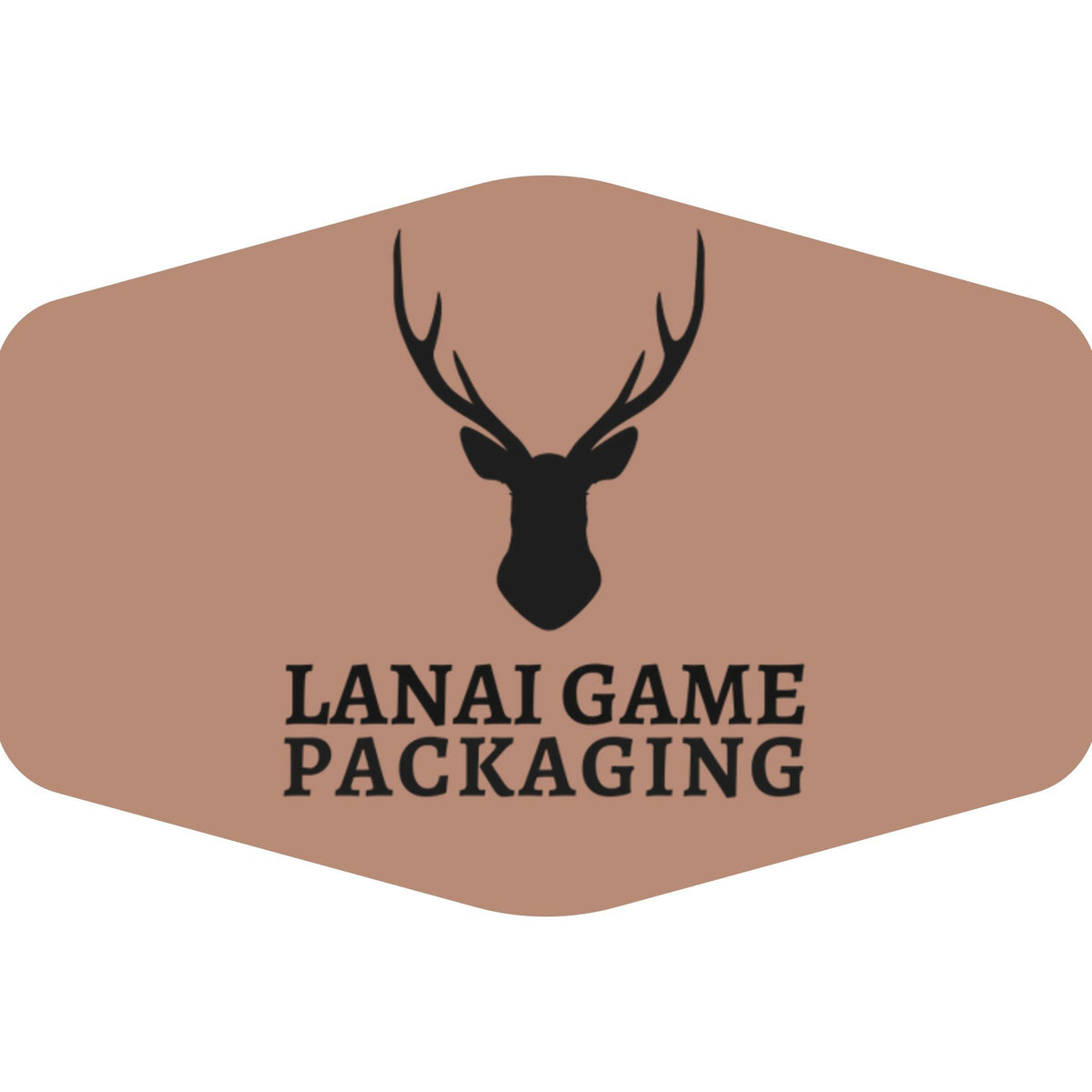 Deer Antler Lanai Game Packaging Faux Leather Patch