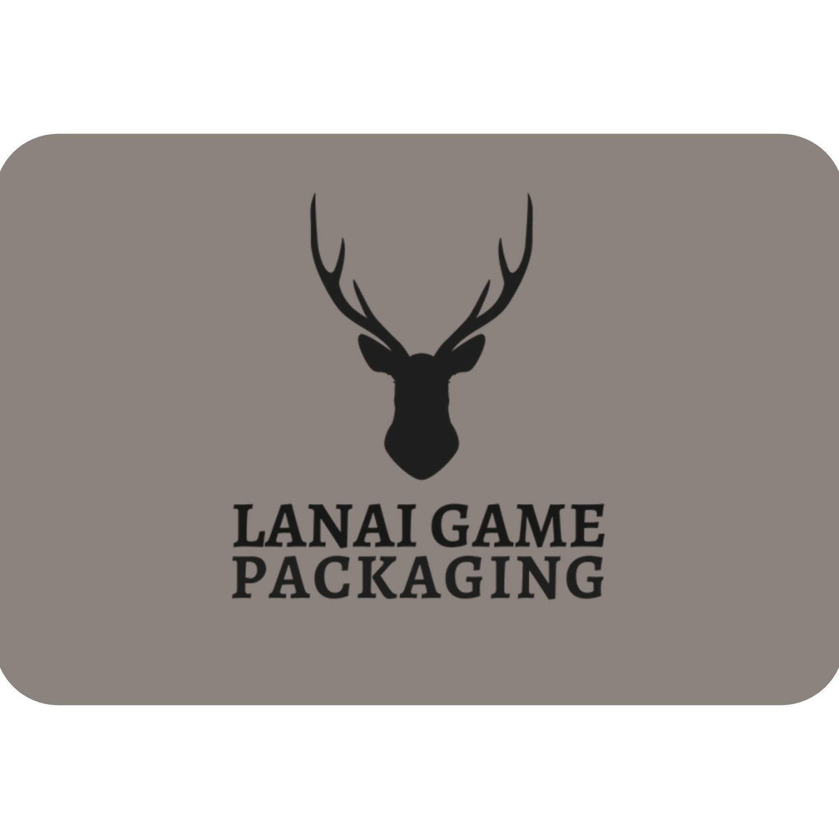 Deer Antler Lanai Game Packaging Faux Leather Patch