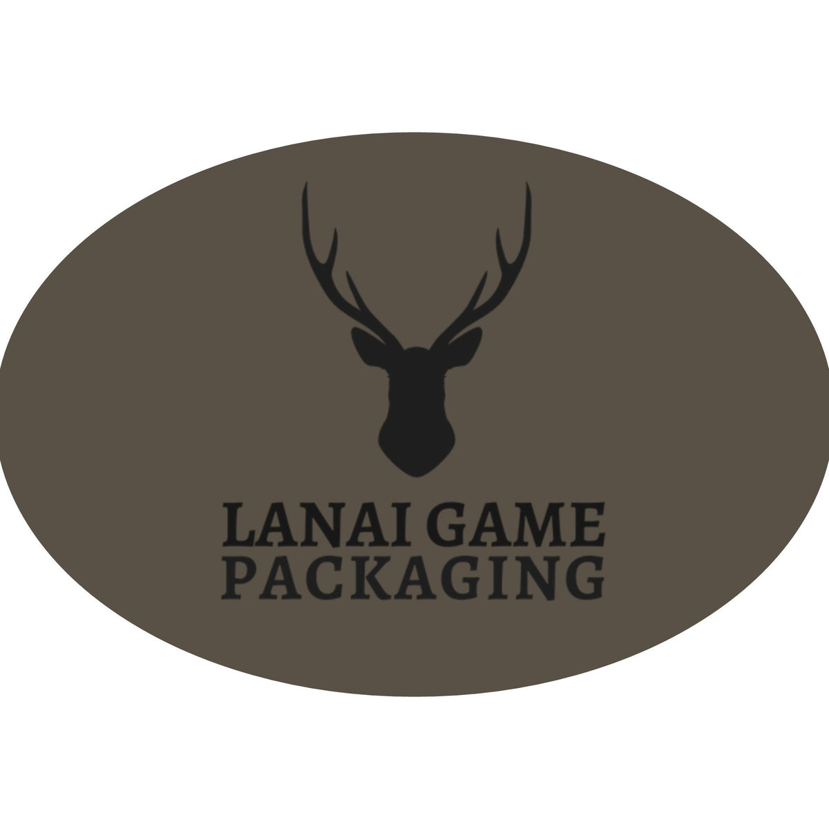 Deer Antler Lanai Game Packaging Faux Leather Patch