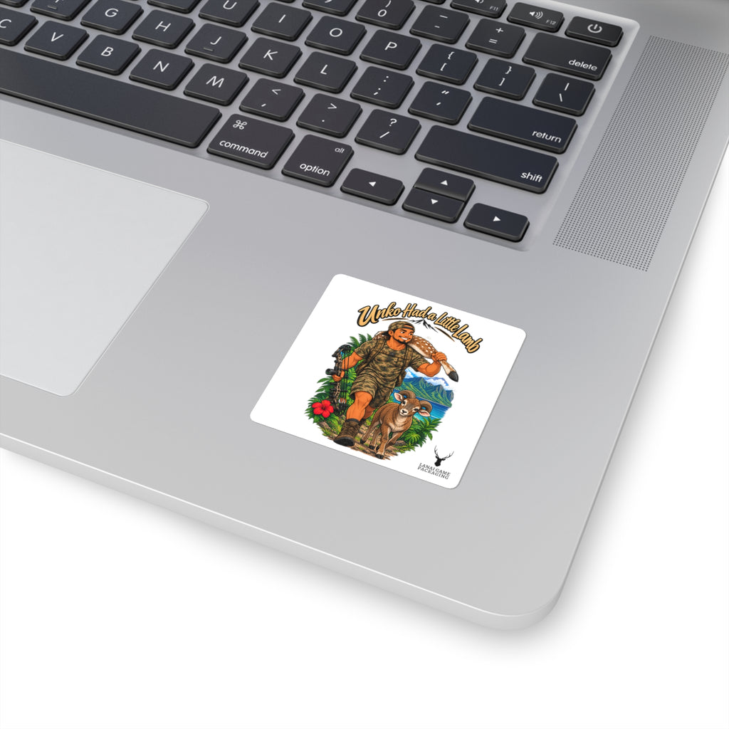 Uncle Had a Little Lamb Hunting Humor Square Sticker