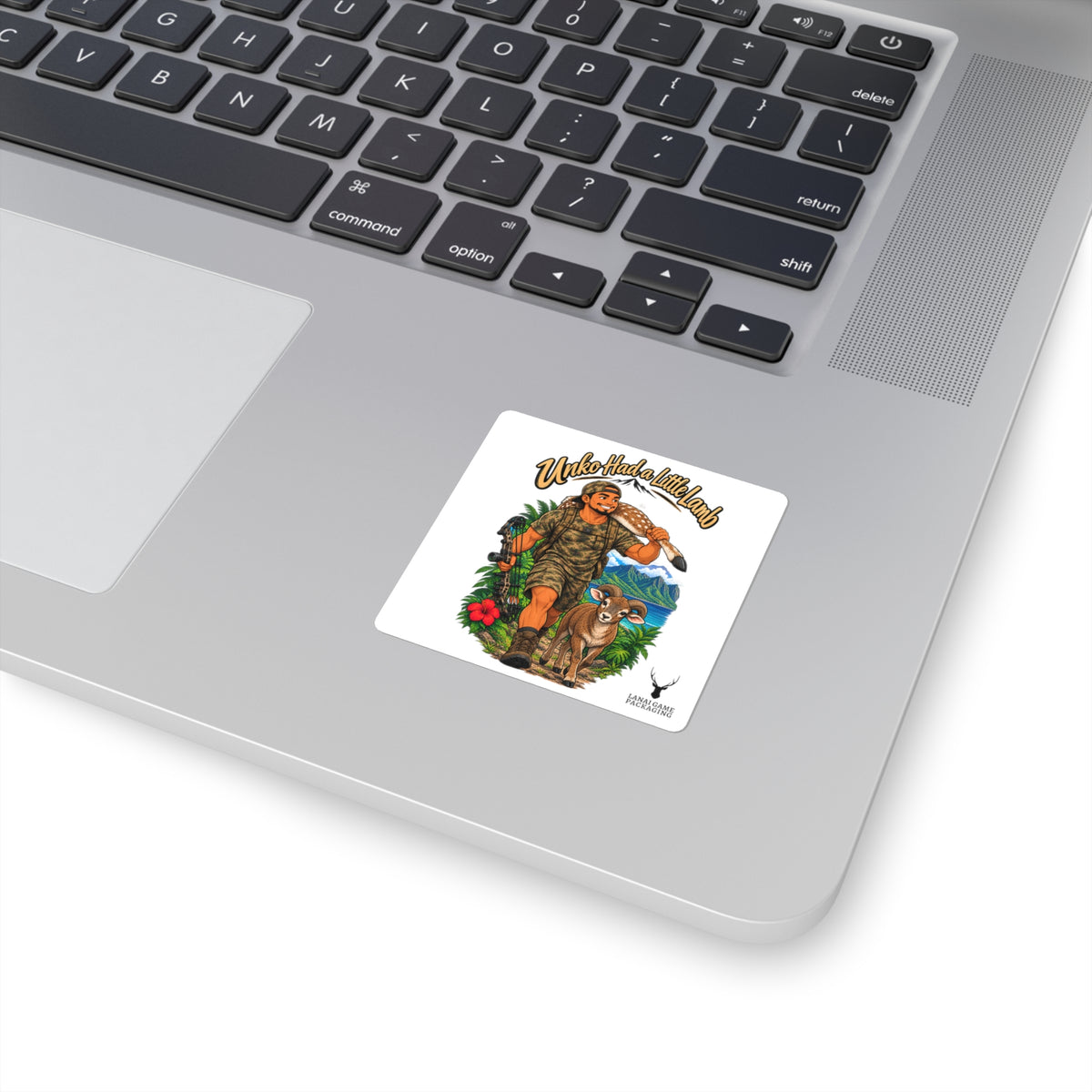 Uncle Had a Little Lamb Hunting Humor Square Sticker