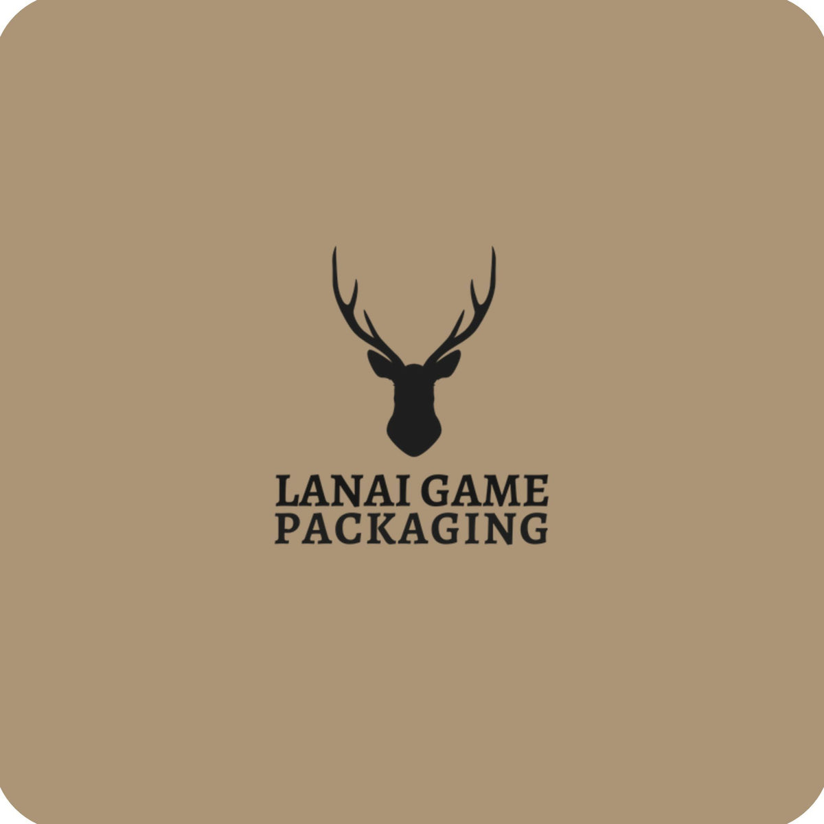 Deer Antler Lanai Game Packaging Faux Leather Patch
