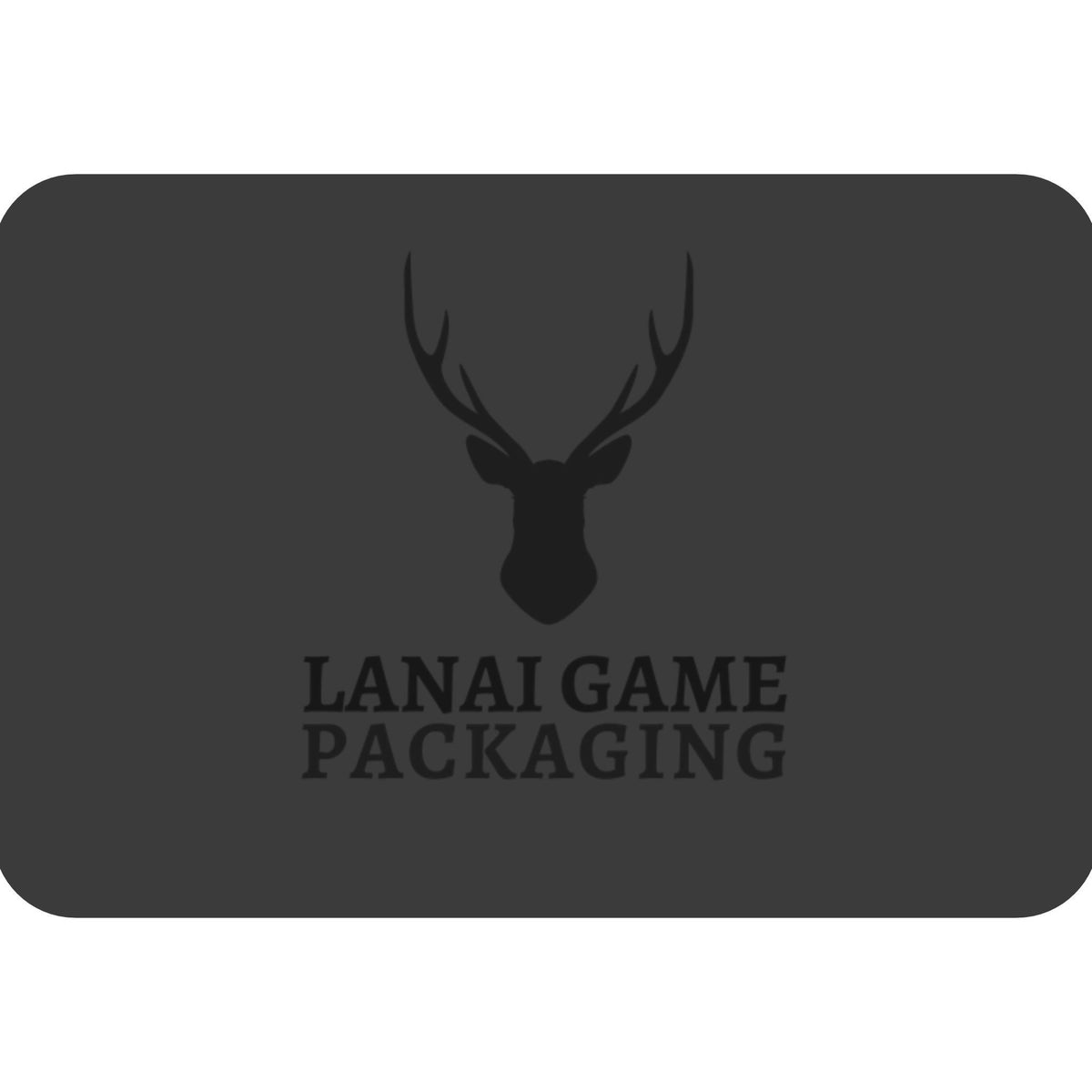 Deer Antler Lanai Game Packaging Faux Leather Patch