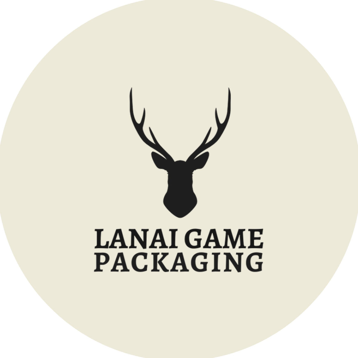 Deer Antler Lanai Game Packaging Faux Leather Patch