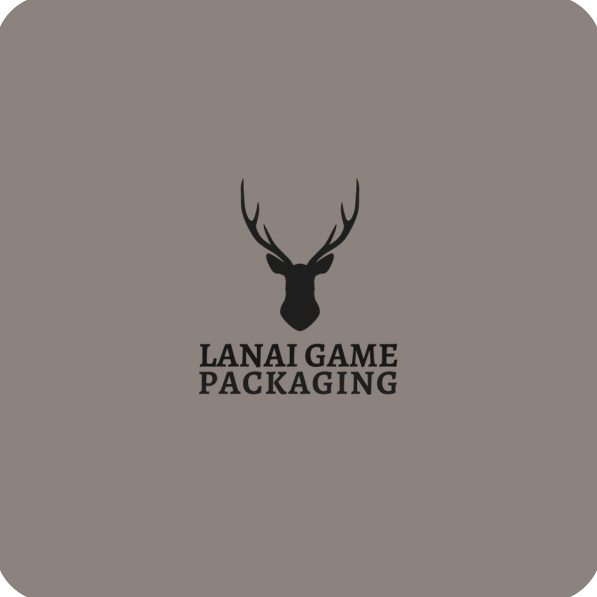Deer Antler Lanai Game Packaging Faux Leather Patch