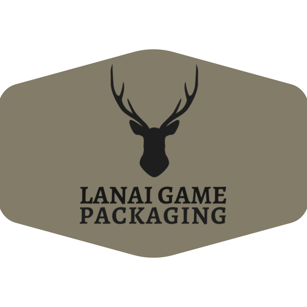 Deer Antler Lanai Game Packaging Faux Leather Patch