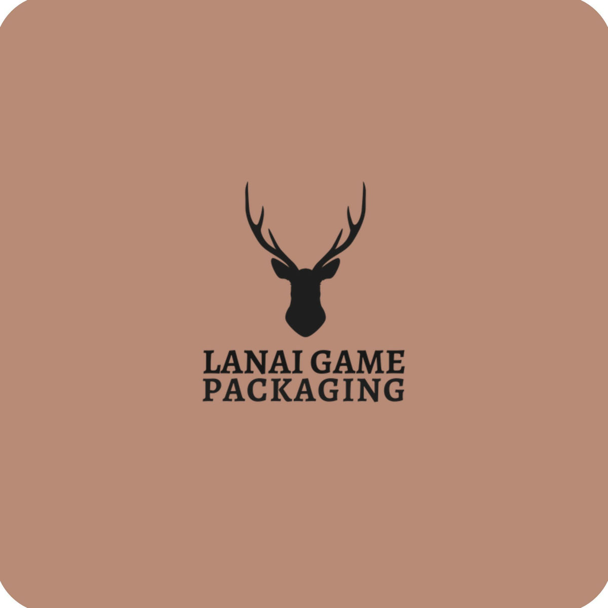 Deer Antler Lanai Game Packaging Faux Leather Patch