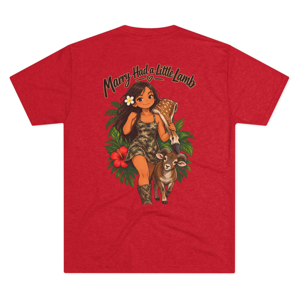 Mary Had a Little Lamb Tropical Girl Tee