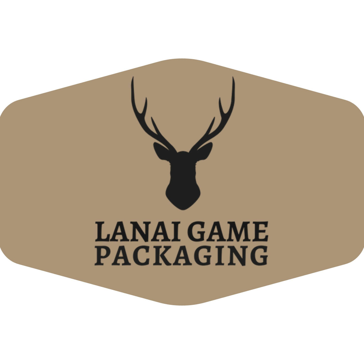 Deer Antler Lanai Game Packaging Faux Leather Patch