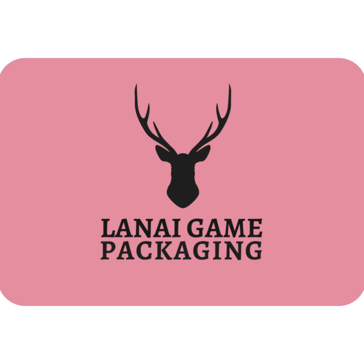 Deer Antler Lanai Game Packaging Faux Leather Patch