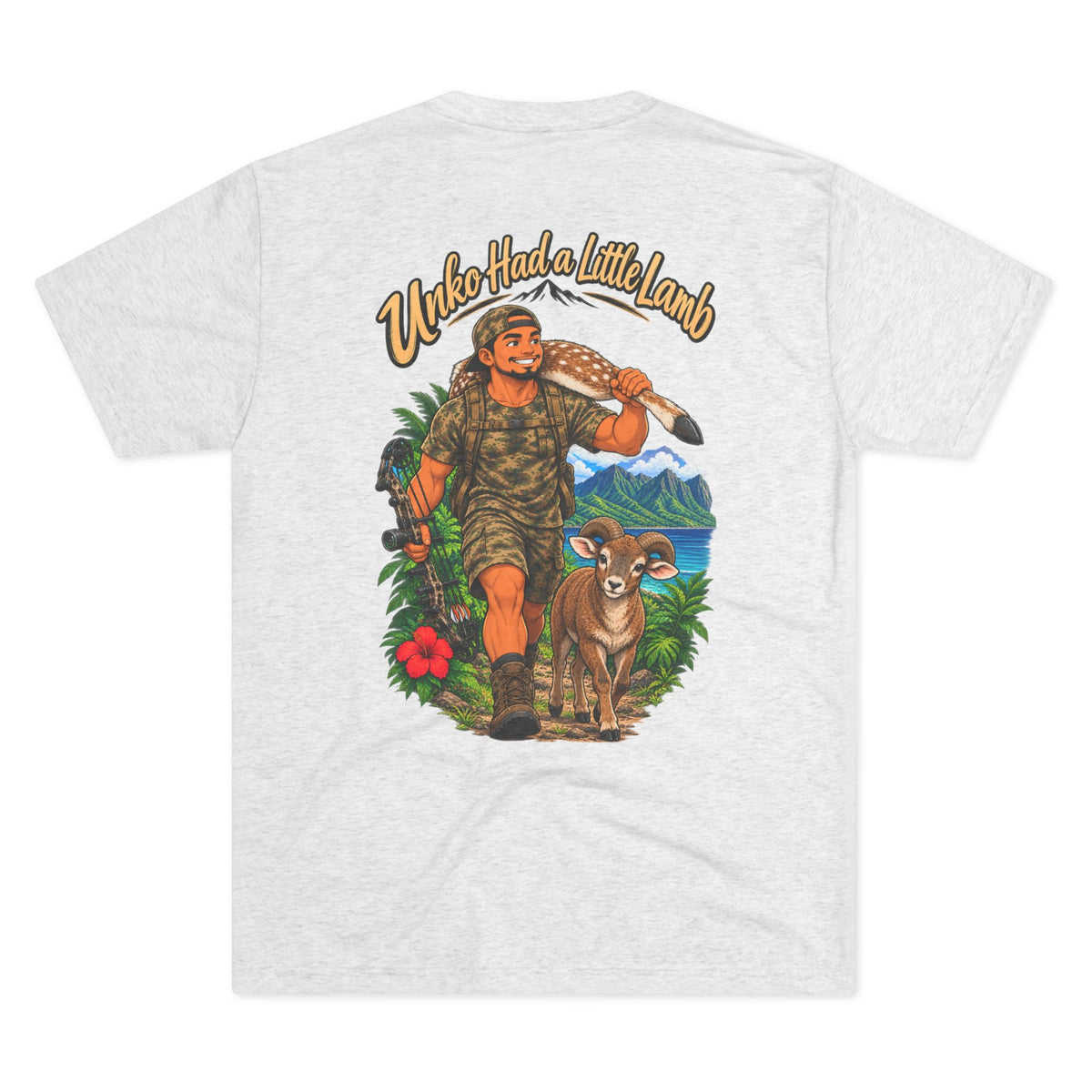 Hike-Hike Little Lamb Hiker Illustration T-Shirt