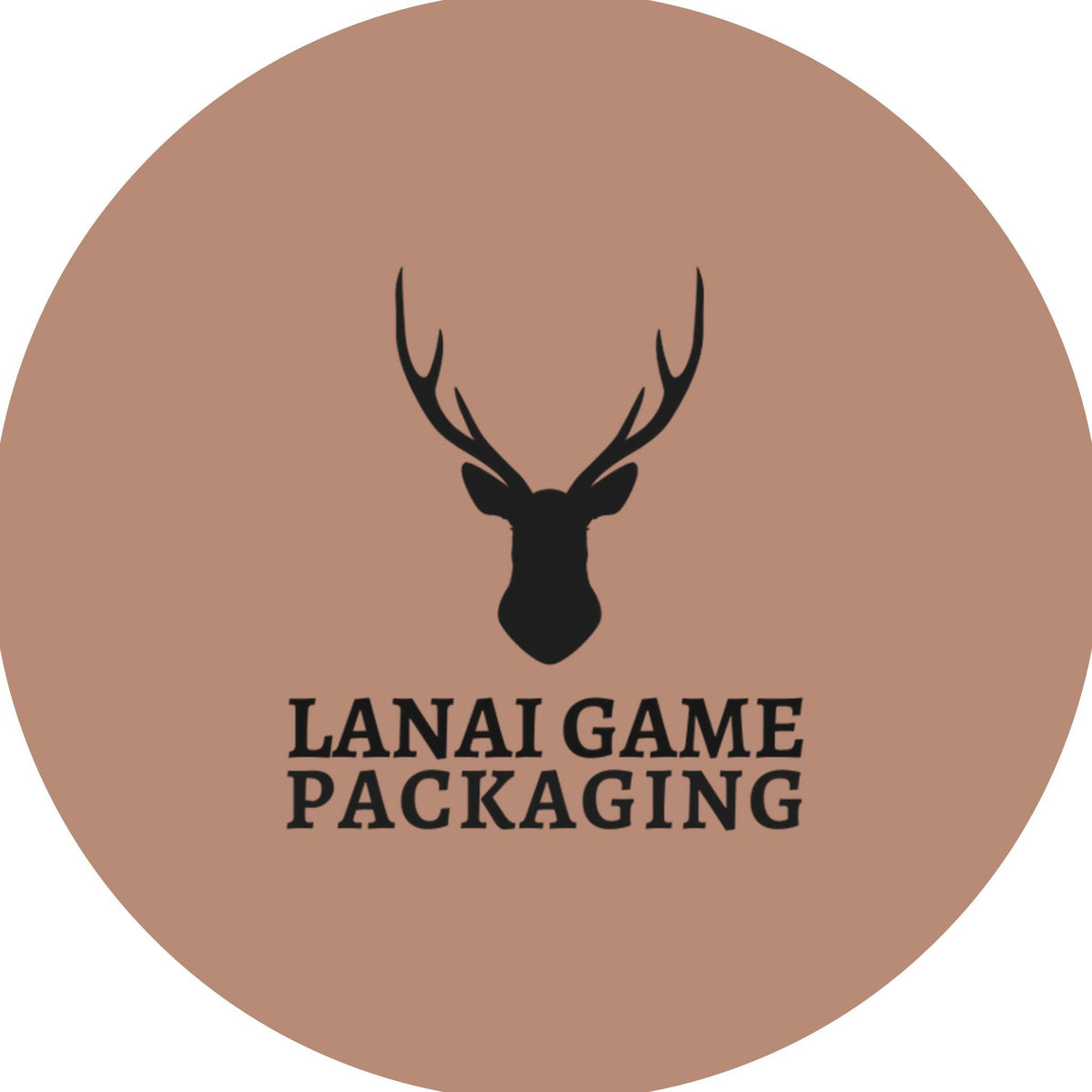 Deer Antler Lanai Game Packaging Faux Leather Patch