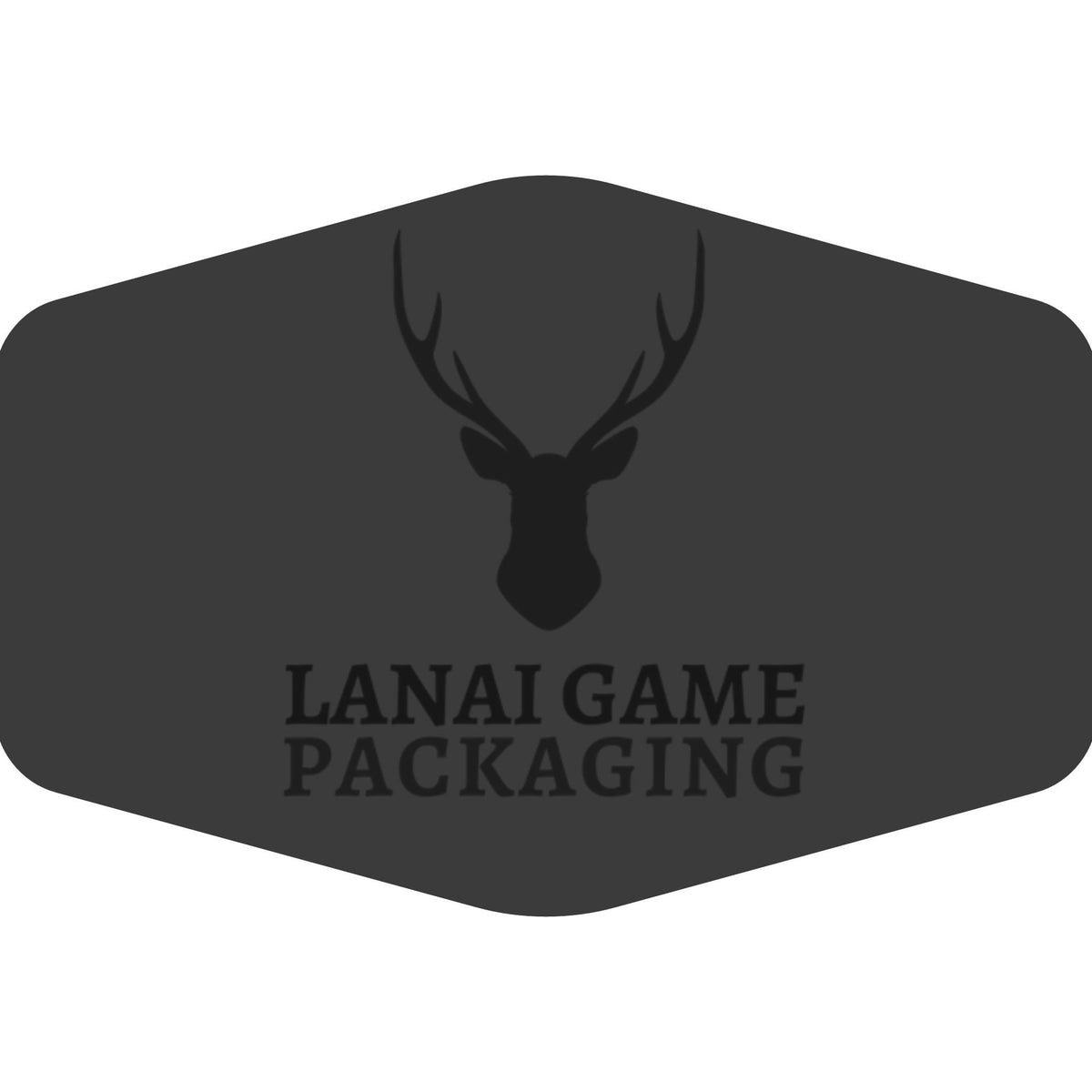 Deer Antler Lanai Game Packaging Faux Leather Patch