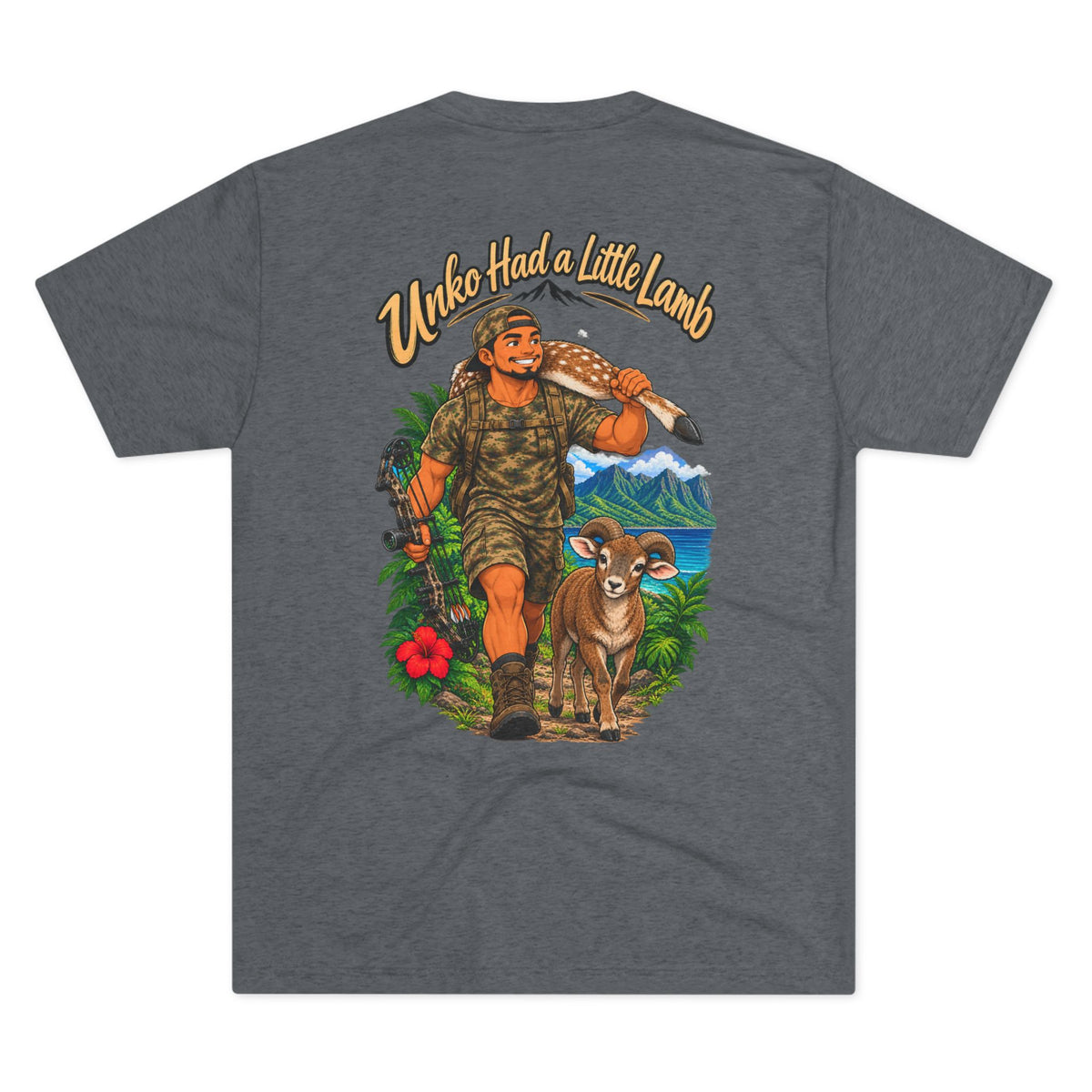 Hike-Hike Little Lamb Hiker Illustration T-Shirt
