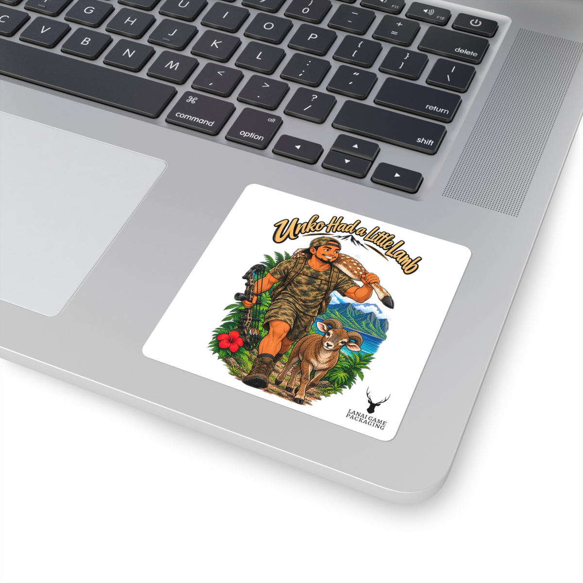 Uncle Had a Little Lamb Hunting Humor Square Sticker