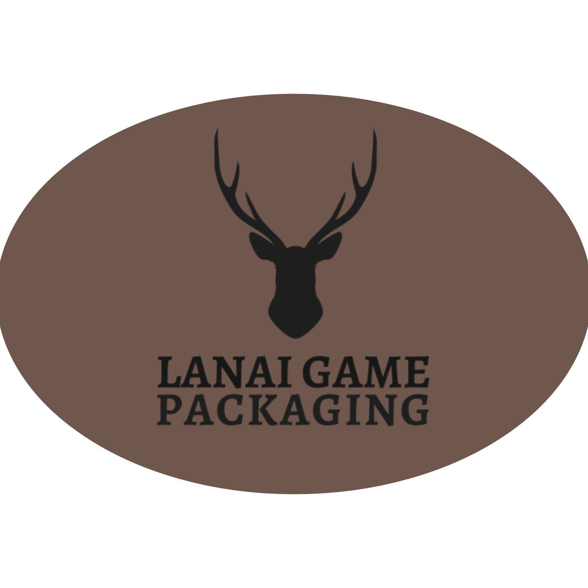 Deer Antler Lanai Game Packaging Faux Leather Patch