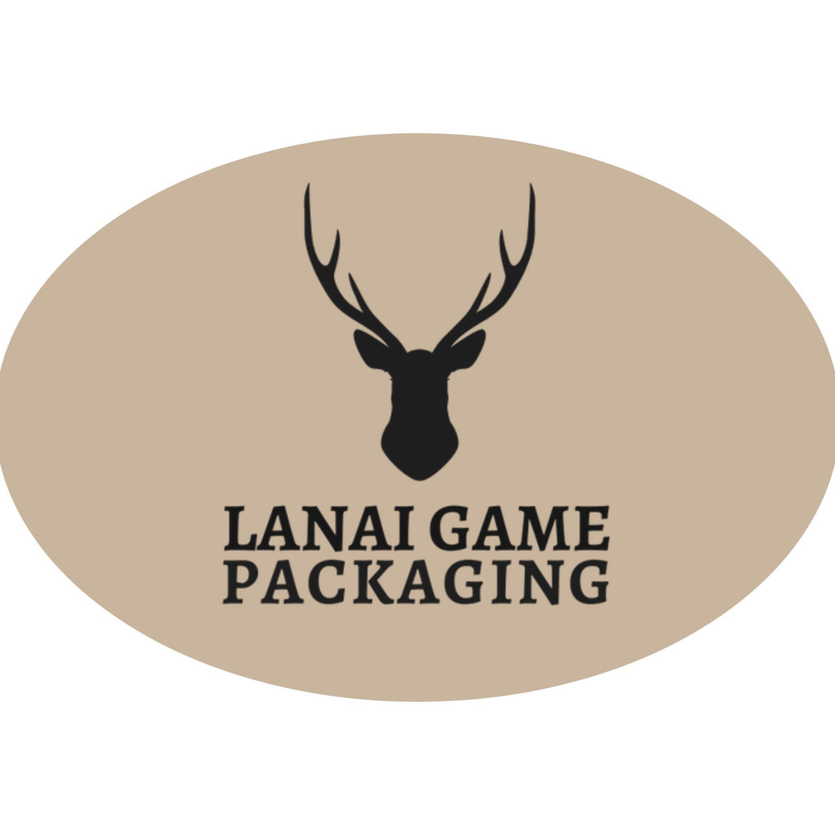 Deer Antler Lanai Game Packaging Faux Leather Patch